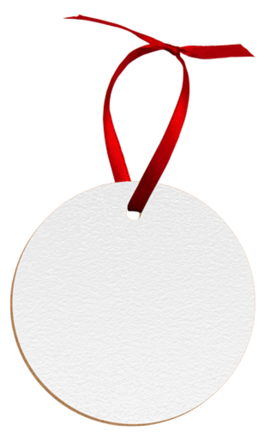 Customizable Textured Ornament - Circle, Textured Matte