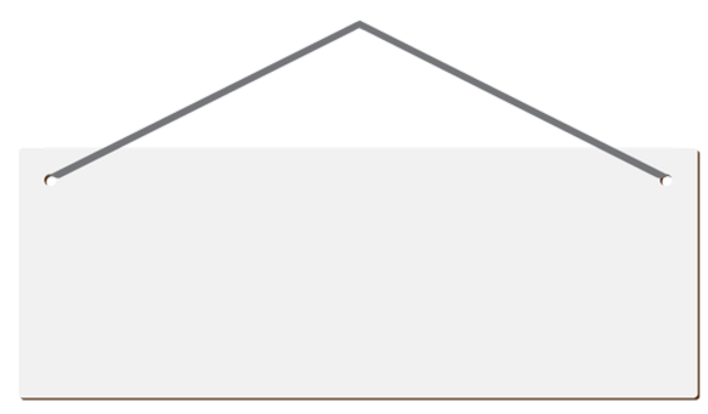 Customizable Hardboard Signage - Large Rectangle – Basketique