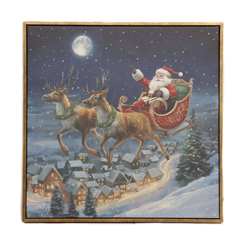 Santa's Magical Journey Framed Art