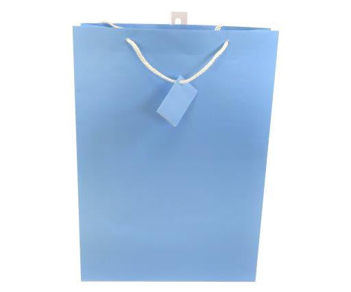 Jumbo Gift Bag Light Blue Matte Finish