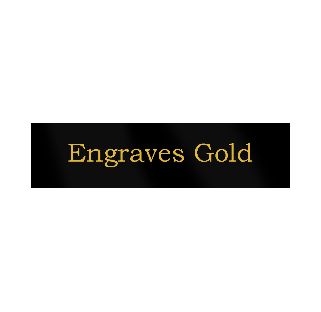 Black Brass Plaque (Engraving included)