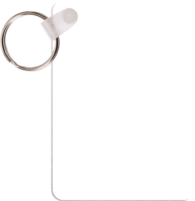 Customizable Key Chain - Rectangle, Glossy, 1.6" x 2.25"