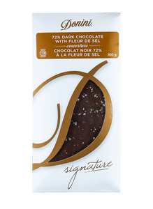 Donini Chocolate - 72% Dark Chocolate with Fleur de Sel 100g