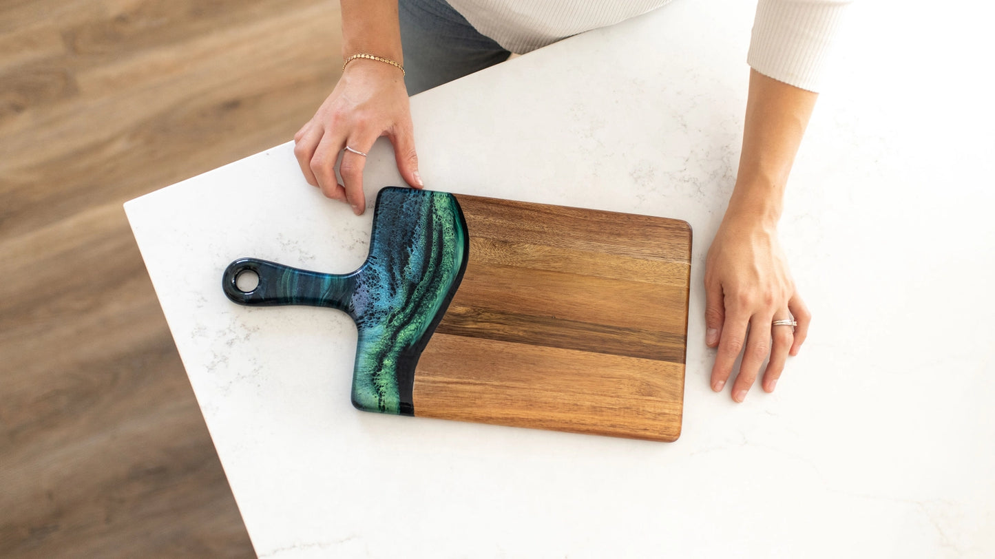 Resin Charcuterie Board - Medium 8" x 16"