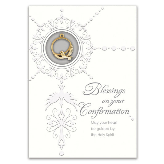 Confirmation Greeting Card with Lapel Pin 5x7"