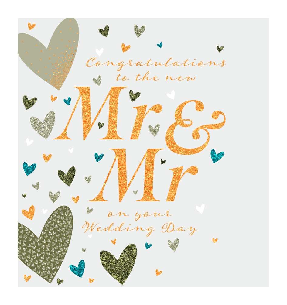 Mr and Mr Wedding Day Card