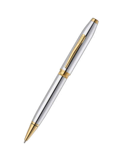Cross Foundry Ballpoint Pen Chrome Gold