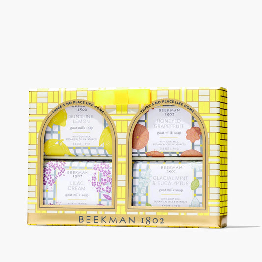 Beekman 1802 4-Piece Travel Size Bar Soap Set - Home on the Road