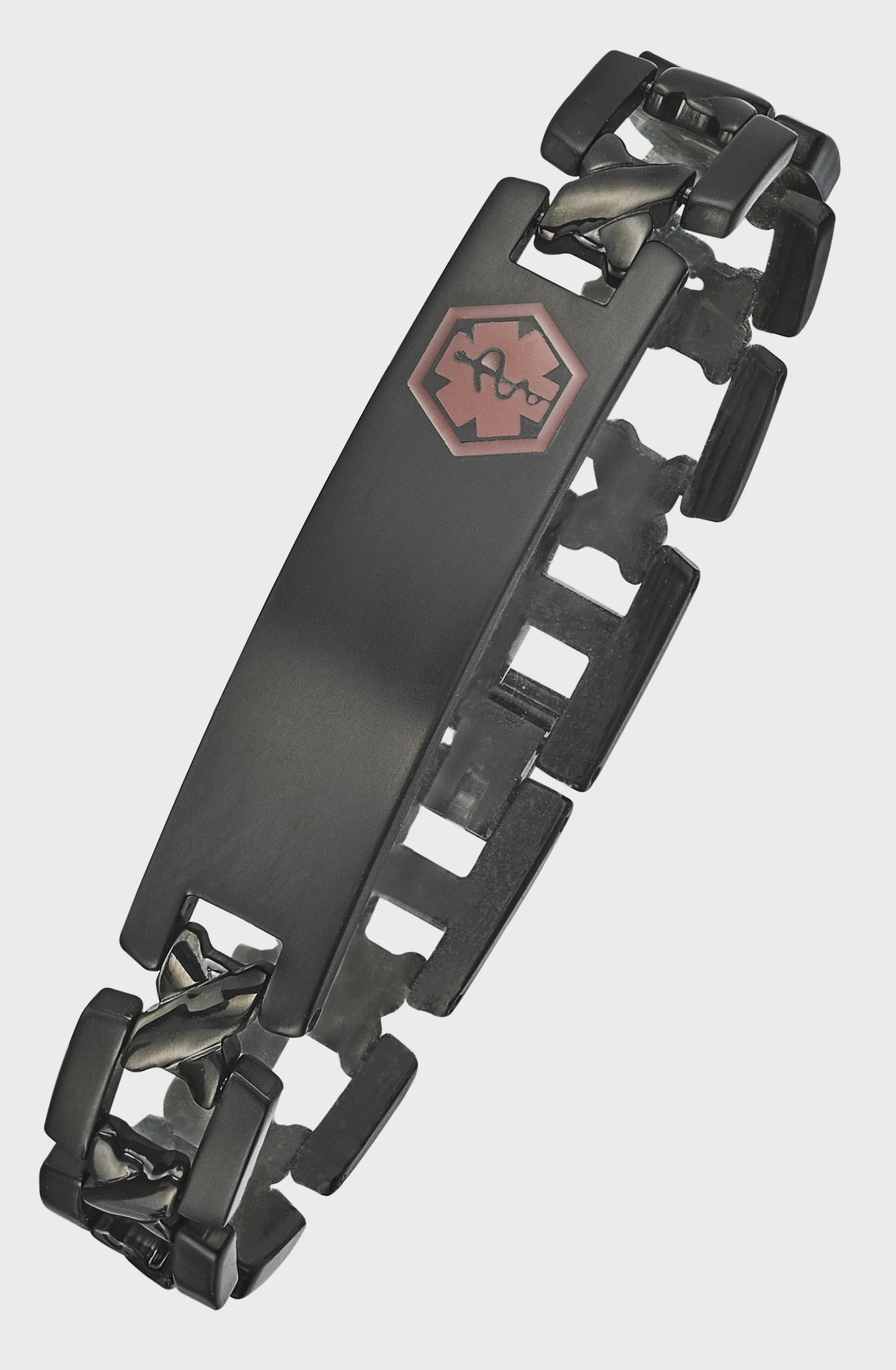 ALPINE Black Titanium Medical ID Bracelet