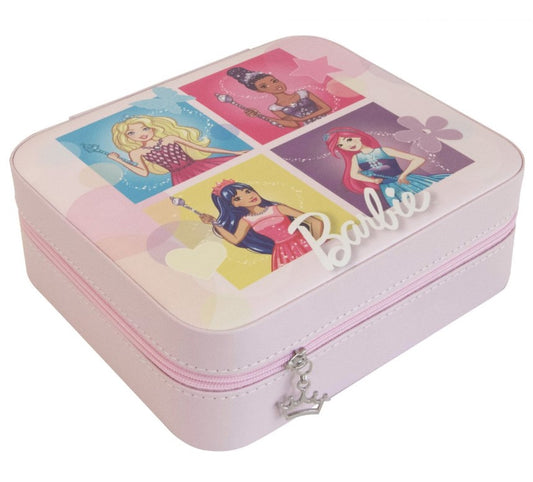 Barbie Besties Vegan Leather Travel Jewelry Case Pink