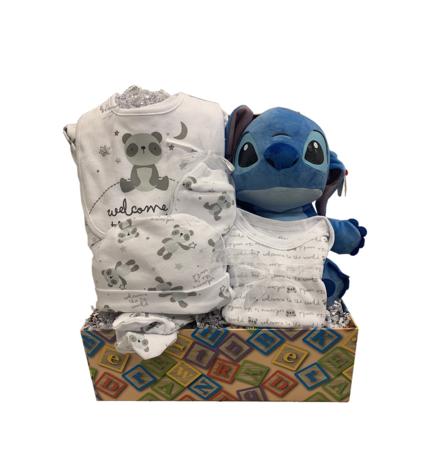 Baby Boy Stitch Gift Basket