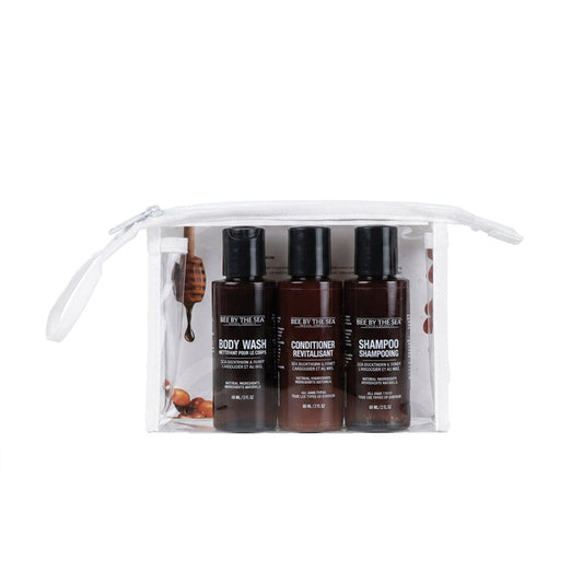 Bee By The Sea Shower kit Mini (Travel size) — Sea Buckthorn and Honey