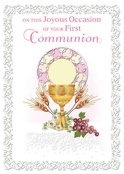 Joyous Occasion First Communion  Greeting Card