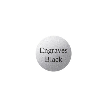 Silver Circle Laser Plaque (Engraving included)