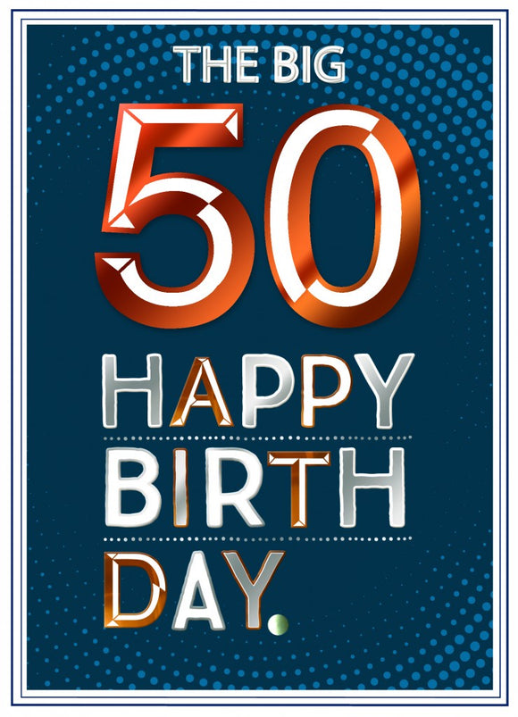 The Big 50 Happy Birthday Card
