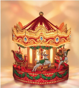 Christmas Carousel Pop-Up Card - Large