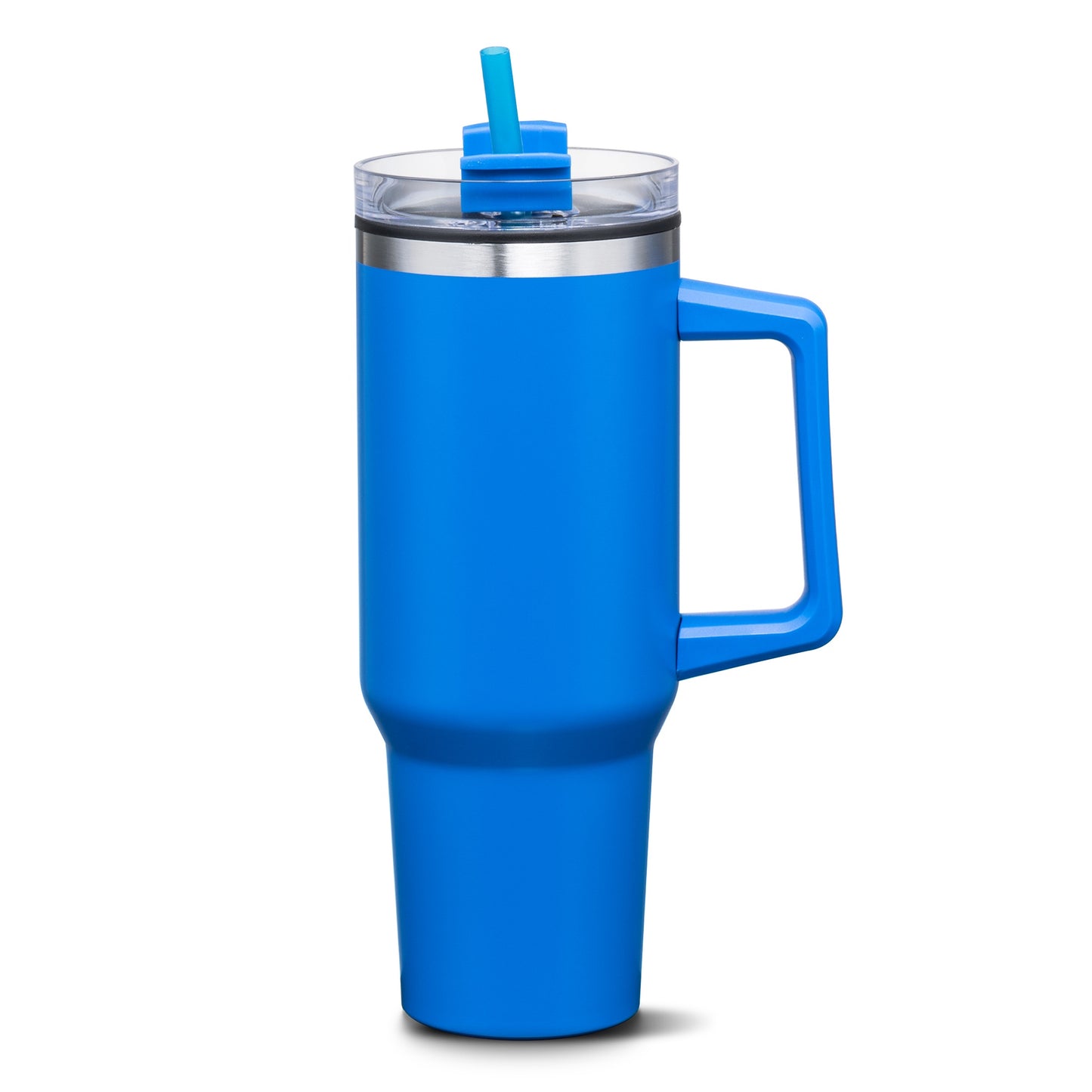 Benidorm Handle Travel Mug w/Straw - 40oz - Royal Blue (Engraving Included)