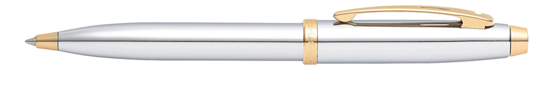 Sheaffer 100 Chrome with Gold Tone Ballpoint Pen