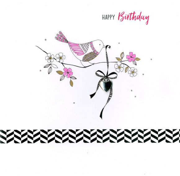 Charmed Birthday Card - Bird