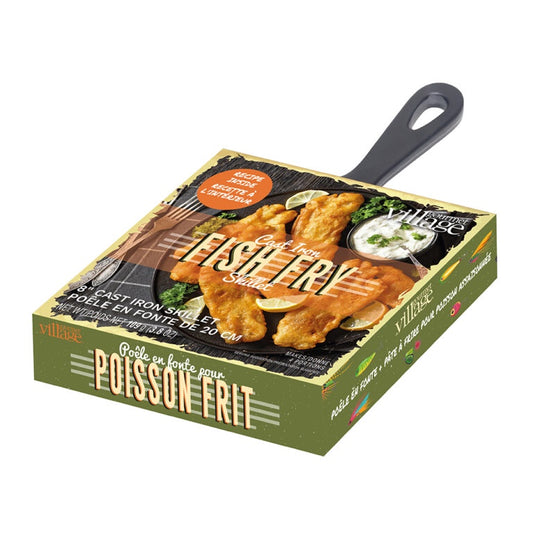 GV Cast Iron Fish Fry Skillet Kit