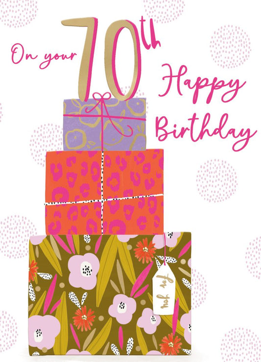 On your 70th Happy Birthday – Birthday Card