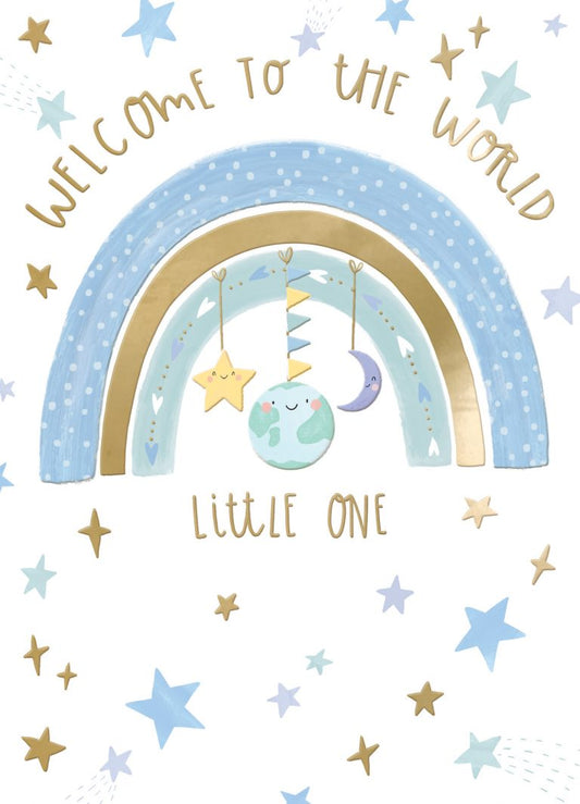 Welcome to the world little one- blue stars