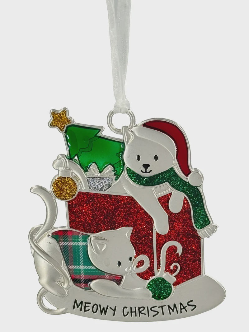 Meowy Christmas Ornament