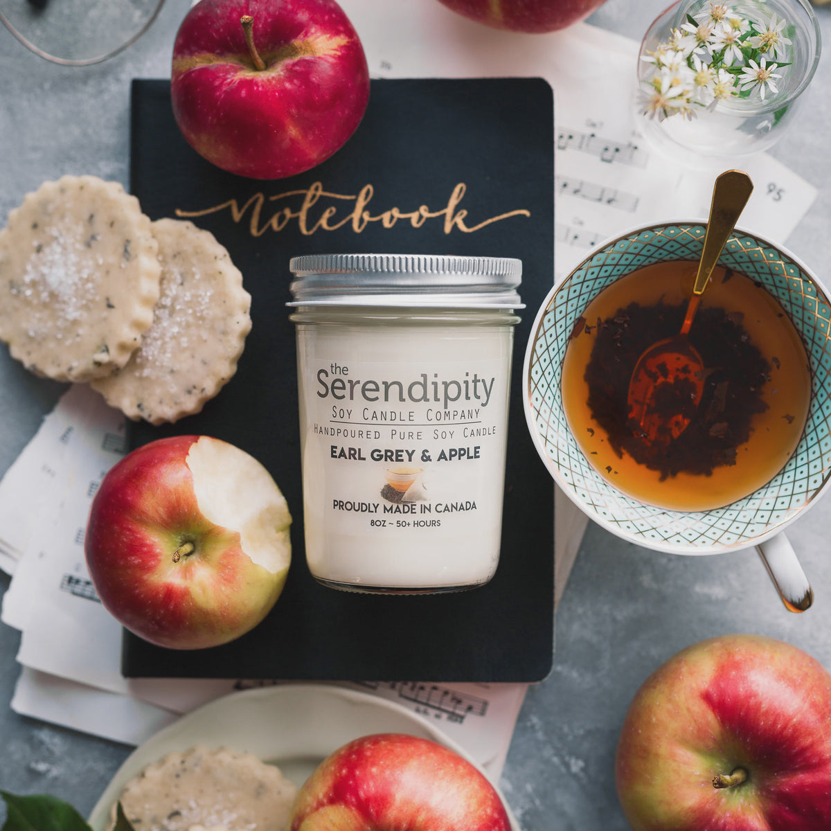 Earl Grey & Apple 8oz Candle Jar
