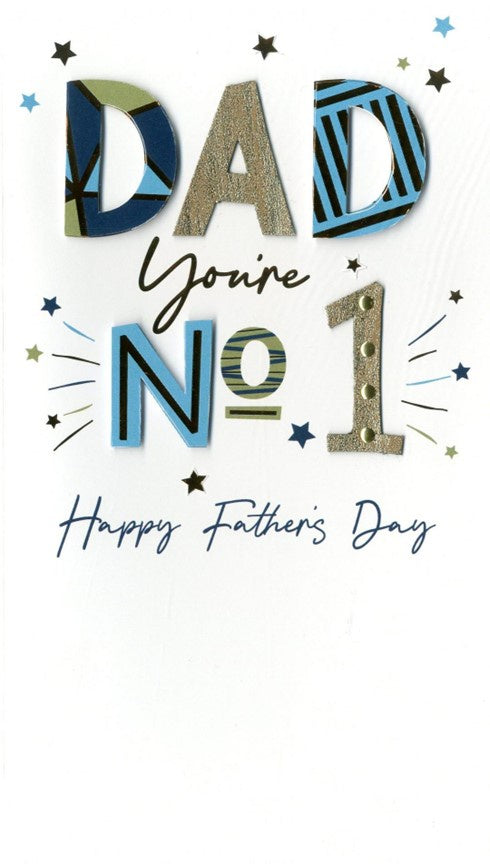 You're Number 1 Dad Card