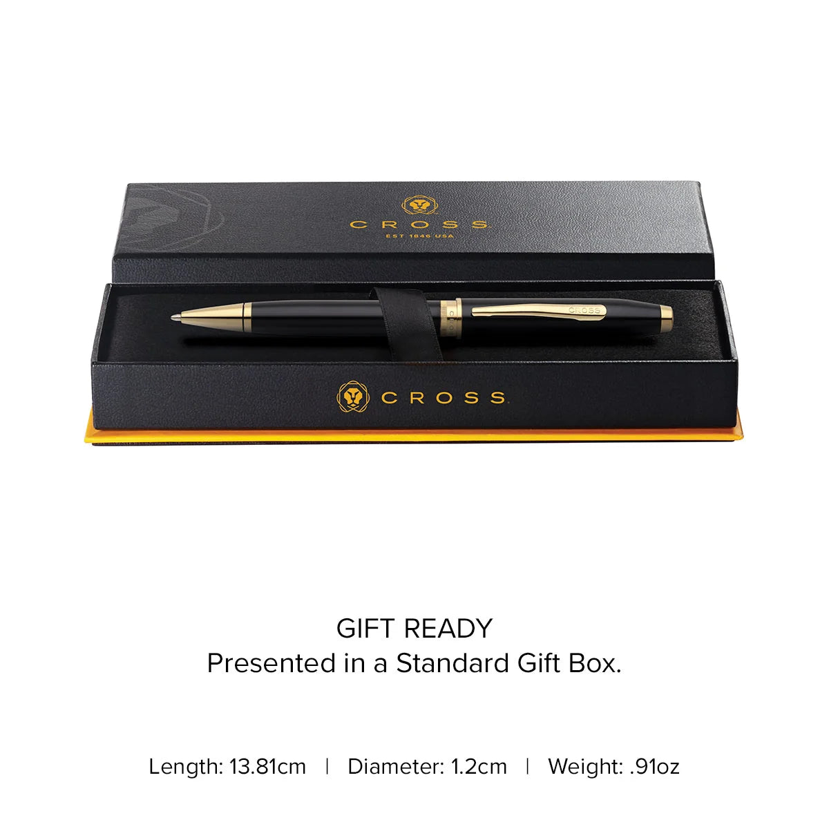 Cross Foundry Ballpoint Pen - Black & Gold