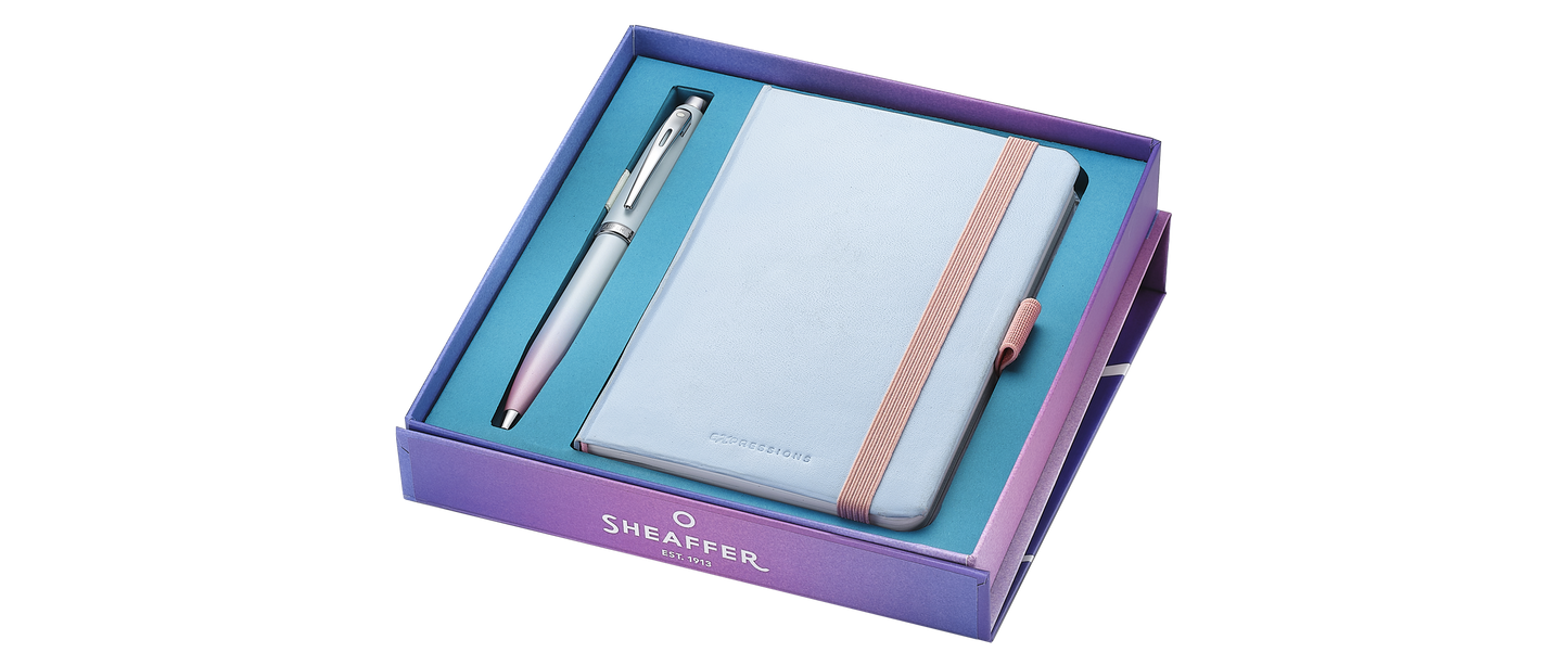 Sheaffer 100 Expressions Ball Pen and Small Notebook Set