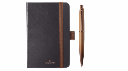 Sheaffer VFM Coffee Edition Matt Brown Ballpen with Small Notebook