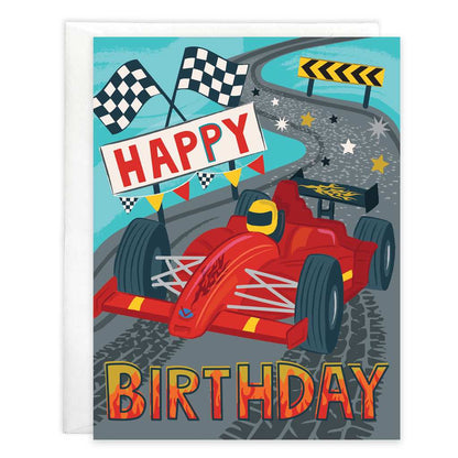 Happy Birthday Racing Greeting Card