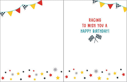 Happy Birthday Racing Greeting Card