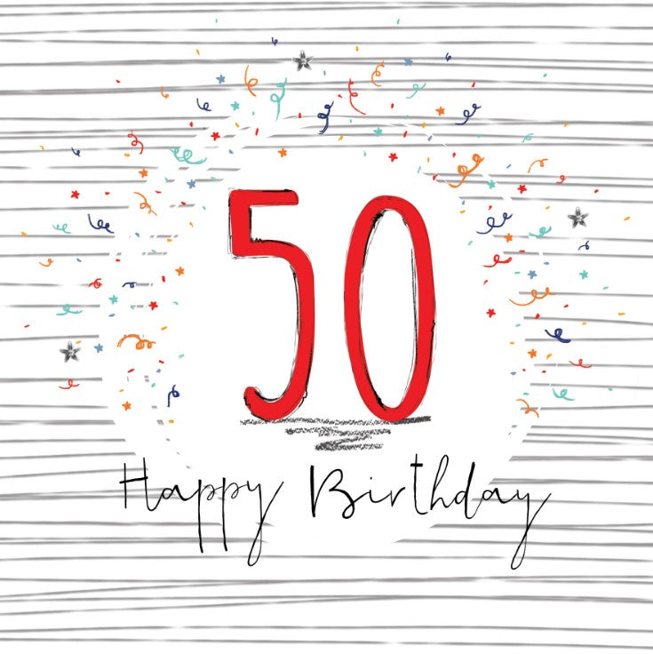 "Happy 50th Birthday" Card