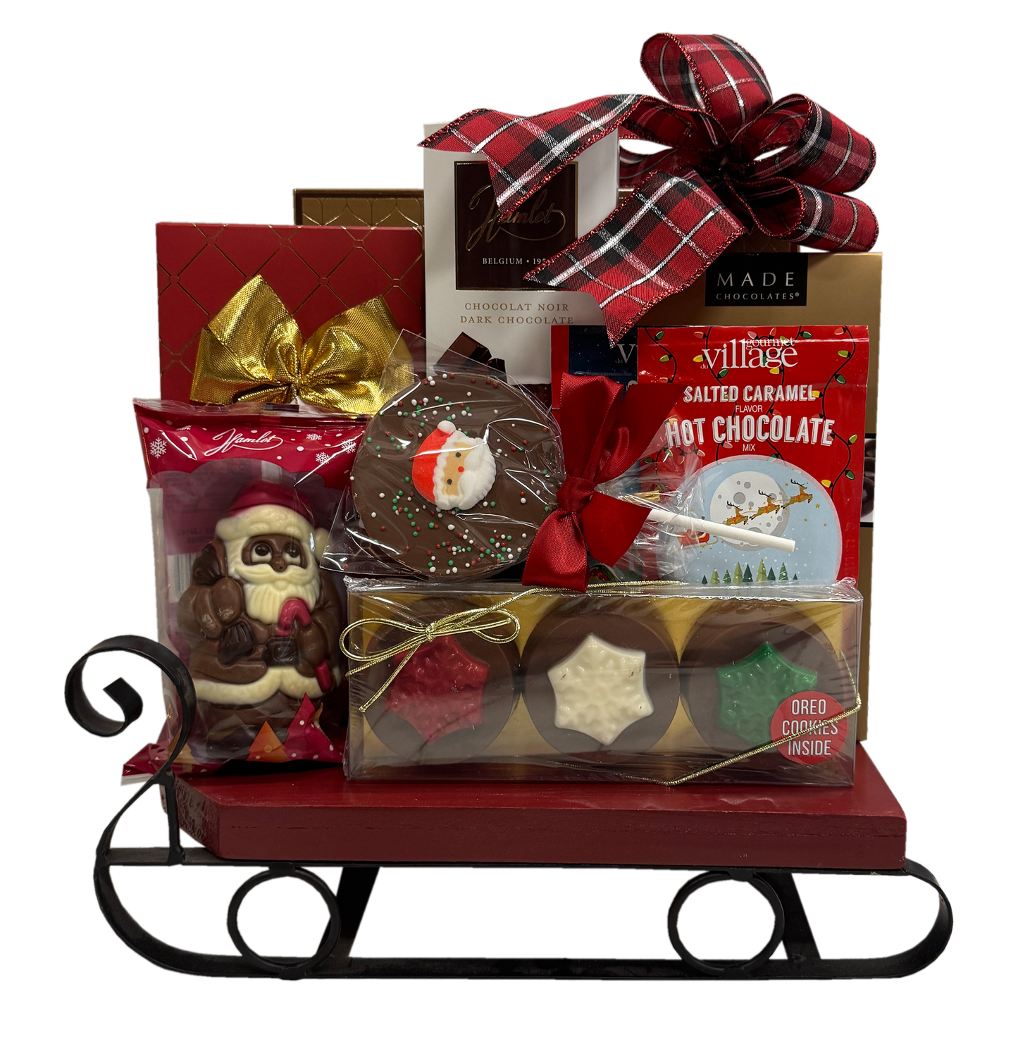 Jingle All the Way Sleigh Gift Basket