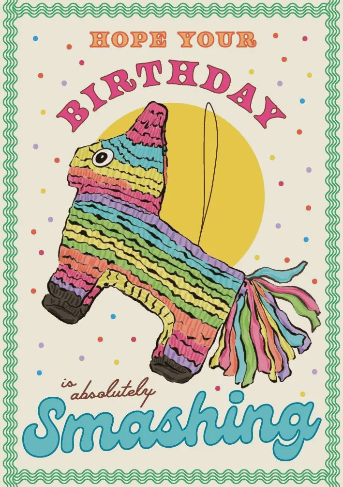 Piñata Happy Birthday Greeting Card