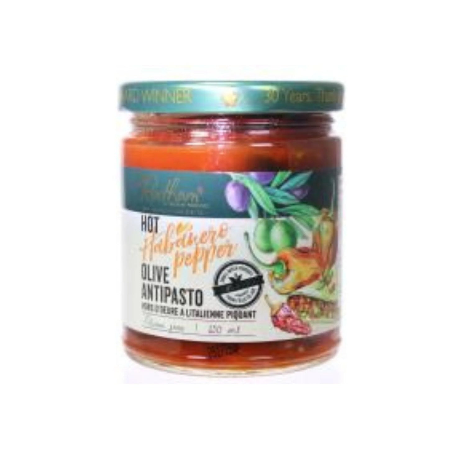 Rootham - Hot Habanero Pepper Olive Antipasto 250 ml