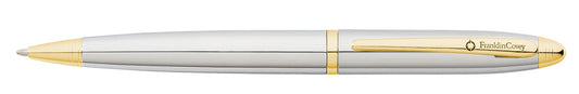 Franklin Covey Ball-Point Pen Chrome W/ Gold Tone