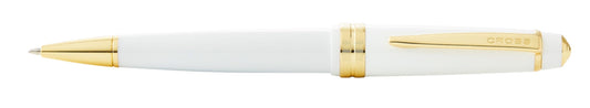 Cross Bailey Light Ball-Point Pen White W/ Gold