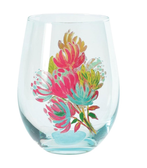 EltaVee Flower Stemless Glass