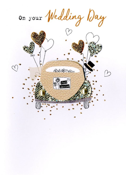 IRRESISTIBLE - ON YOUR WEDDING DAY - JUST MARRIED CAR - CAR (5" X 7")