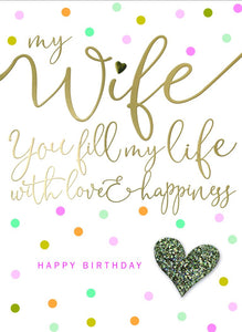 My Wife Happy Birthday Card