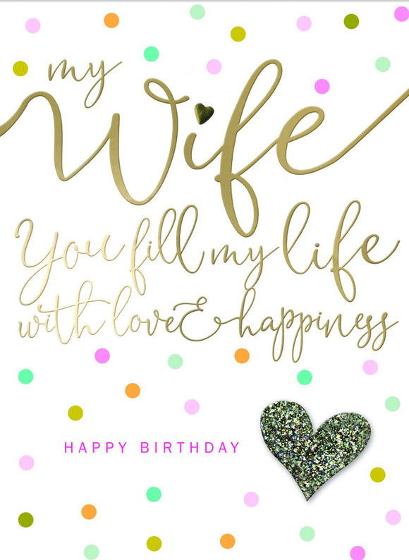 My Wife Happy Birthday Card