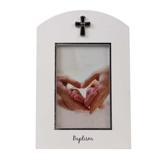 Baptism Frame with Cross Icon - 4x6