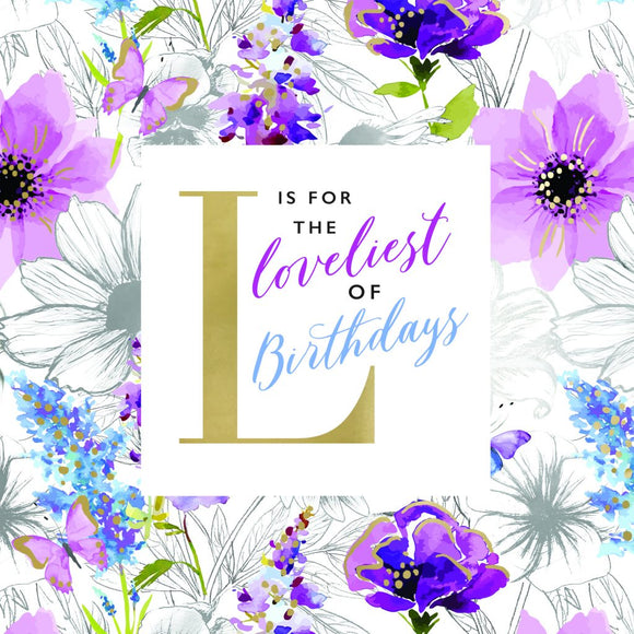L Is For The Loveliest Birthday Card
