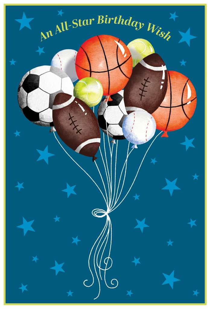 All-Star Birthday Wish Card