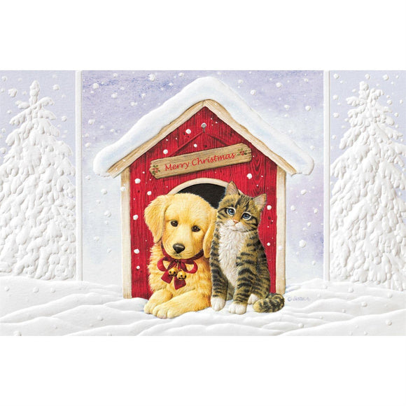 Doghouse Duo Greeting Card