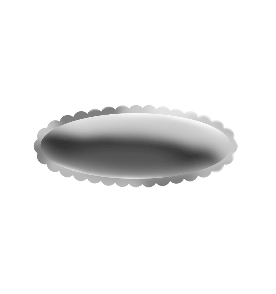 Oval Plaque w/ Scalloped Edge (Engraving included)