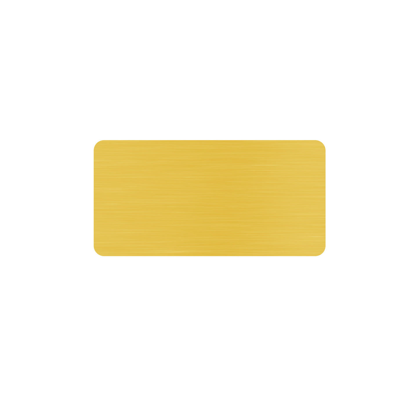 Plaque w/ Rounded Corners - 3" x 1.5" (Engraving included)
